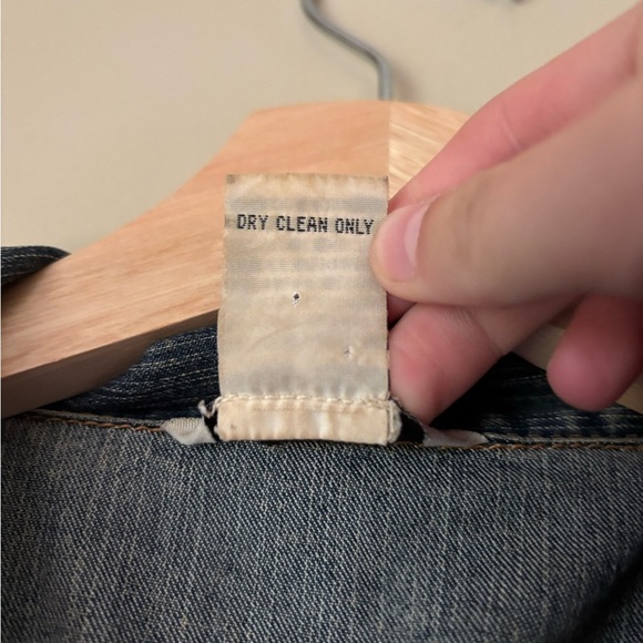 CAbi Blue Jean Jacket with Unique Buttons - Picture 8 of 11